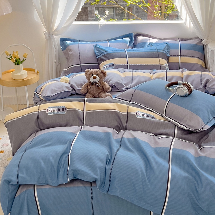 91家纺网 家纺一手货源 找家纺 优逸 2025新款植物羊绒单被套 蓝图