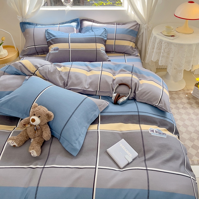 91家纺网 家纺一手货源 找家纺 优逸 2025新款植物羊绒单被套 蓝图