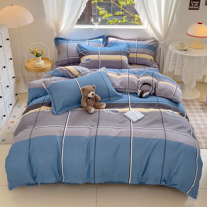 91家纺网 家纺一手货源 找家纺 优逸 2025新款植物羊绒单被套 蓝图