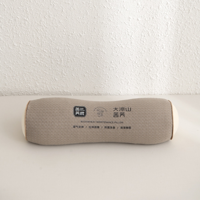 91家纺网 家纺一手货源 找家纺 桐格乳胶2025新款舒适睡眠护颈全荞麦枕头枕芯 苦荞颈椎枕-咖色