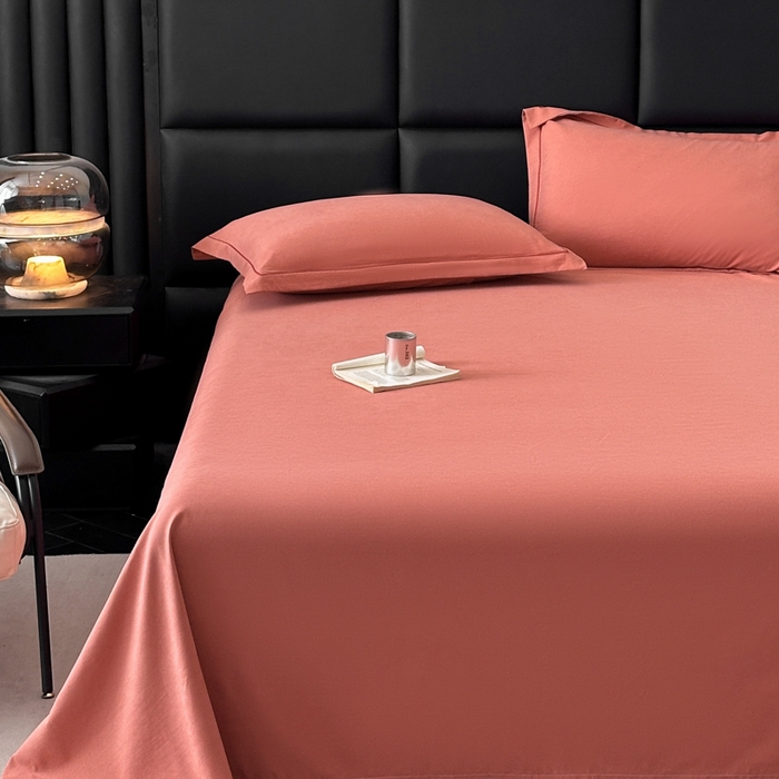 91家纺网 家纺一手货源 找家纺 优梦莱 2025春夏新款抗菌防螨单床单单床单-场景一 海滩红