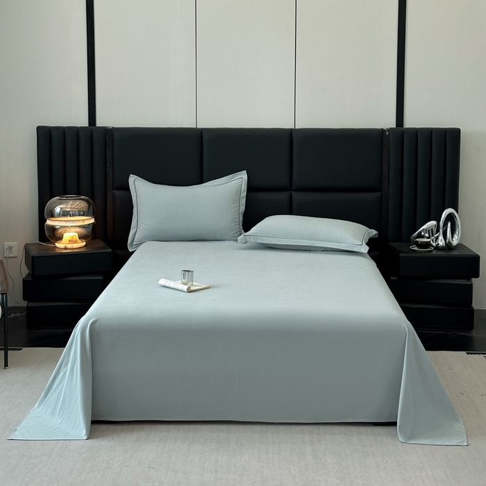 优梦莱 2025春夏新款抗菌防螨单床单单床单-场景一 浅灰绿