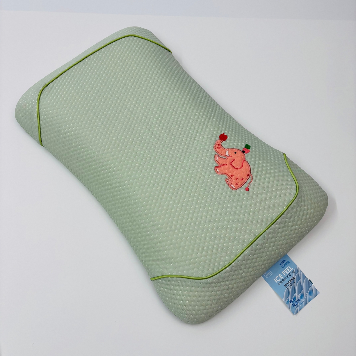 91家纺网 家纺一手货源 找家纺 （总）露函家居 2025新款儿童绣花款凉豆豆美 肤枕枕芯枕头