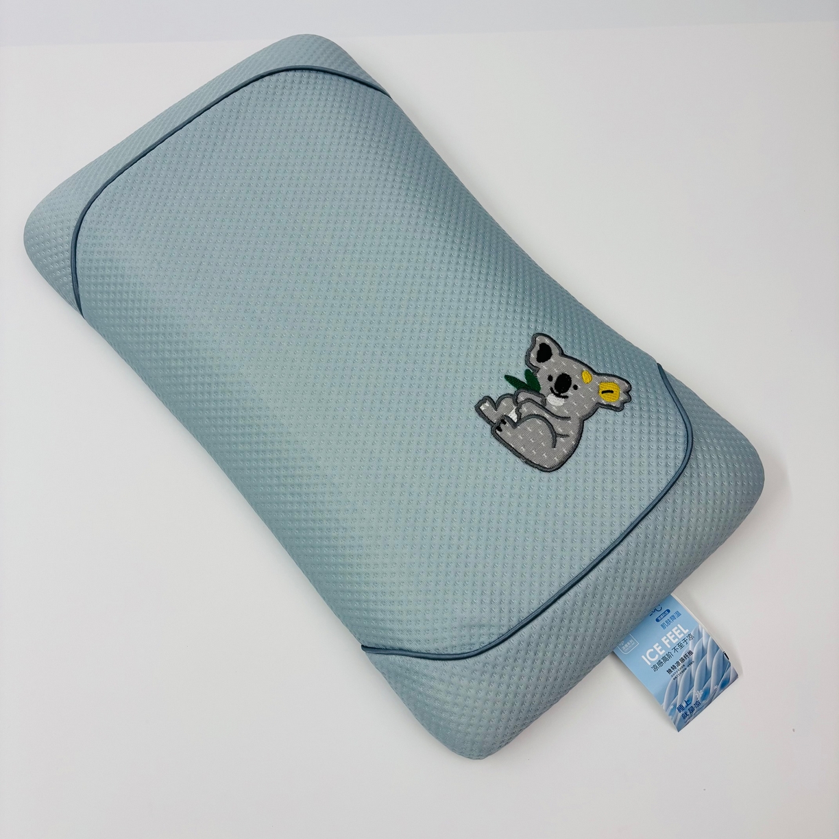 91家纺网 家纺一手货源 找家纺 （总）露函家居 2025新款儿童绣花款凉豆豆美 肤枕枕芯枕头