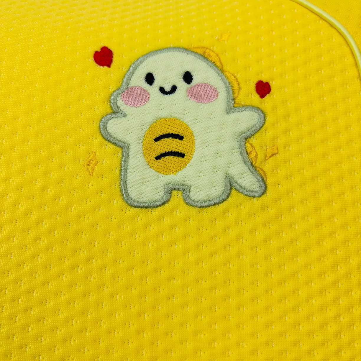 91家纺网 家纺一手货源 找家纺 露函家居 2025新款儿童绣花款凉豆豆美 肤枕枕芯枕头 凉豆豆美 肤枕-黄色 30x50x5cm/只