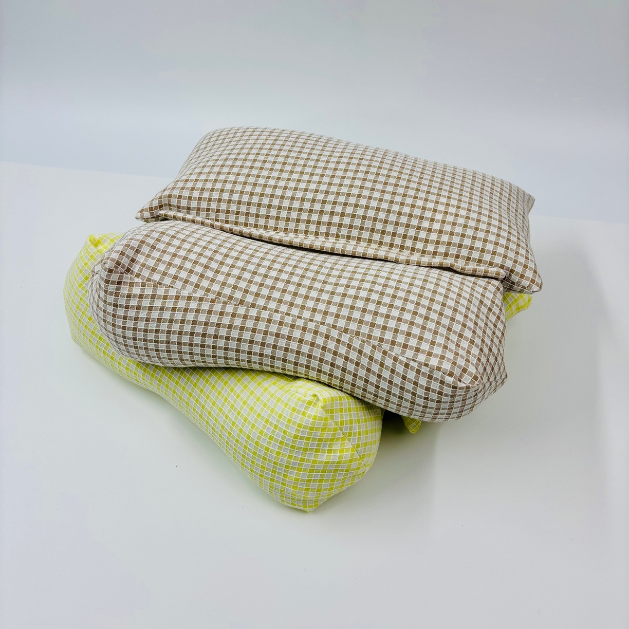 91家纺网 家纺一手货源 找家纺 露函家居 2025新款二合一组合款反牵引荞麦枕（甜荞）枕芯枕头 组合图仅供参考 三角枕44x14x14cm+方枕42x22x7cm/只