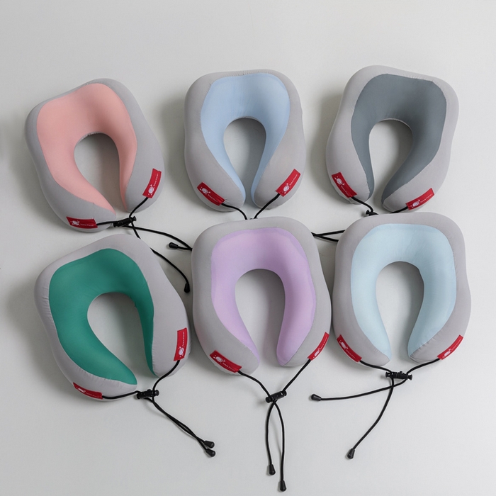 91家纺网 家纺一手货源 找家纺 露函家居 2025新款驼峰U型护颈枕凉感U型枕枕头枕芯 组合图仅供展示 单礼盒