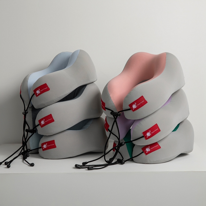 91家纺网 家纺一手货源 找家纺 露函家居 2025新款驼峰U型护颈枕凉感U型枕枕头枕芯 组合图仅供展示 29x30cm礼盒款/只