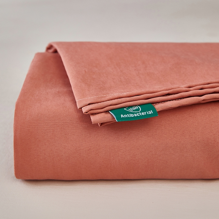 91家纺网 家纺一手货源 找家纺 优梦莱 2025春夏新款抗菌防螨单床单单床单-场景二 海滩红