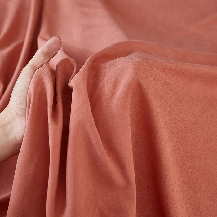 91家纺网 家纺一手货源 找家纺 优梦莱 2025春夏新款抗菌防螨单床单单床单-场景二 海滩红