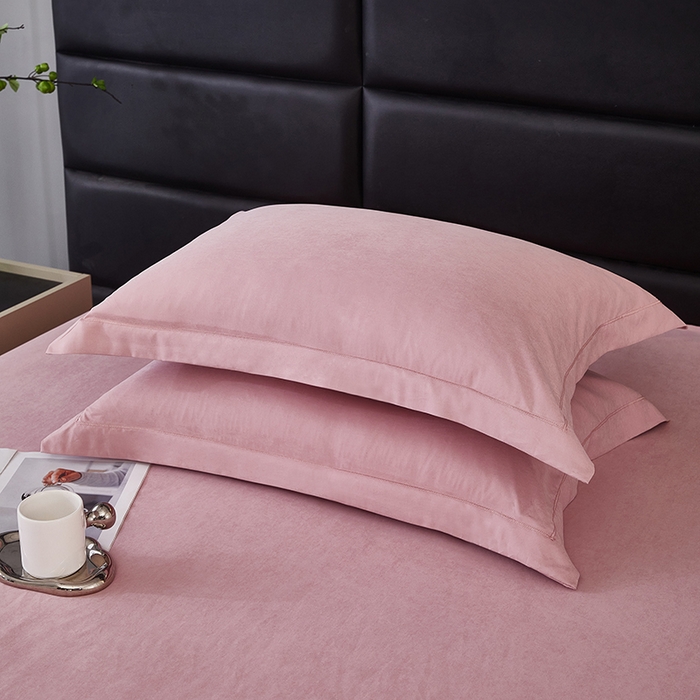 91家纺网 家纺一手货源 找家纺 优梦莱 2025春夏新款抗菌防螨单床单单床单-场景二 火烈鸟粉