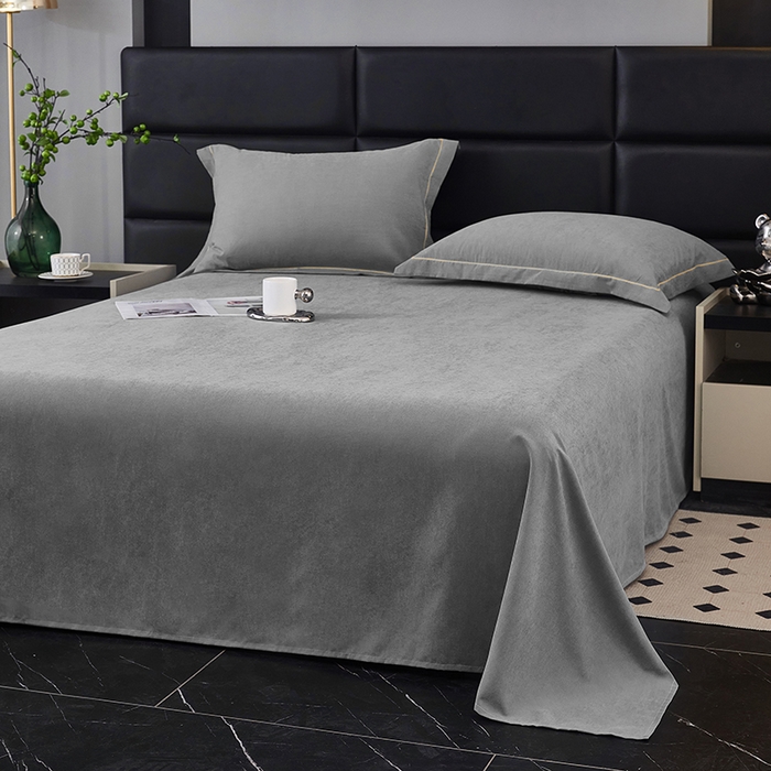 优梦莱 2025春夏新款抗菌防螨单床单单床单-场景二 魅影灰