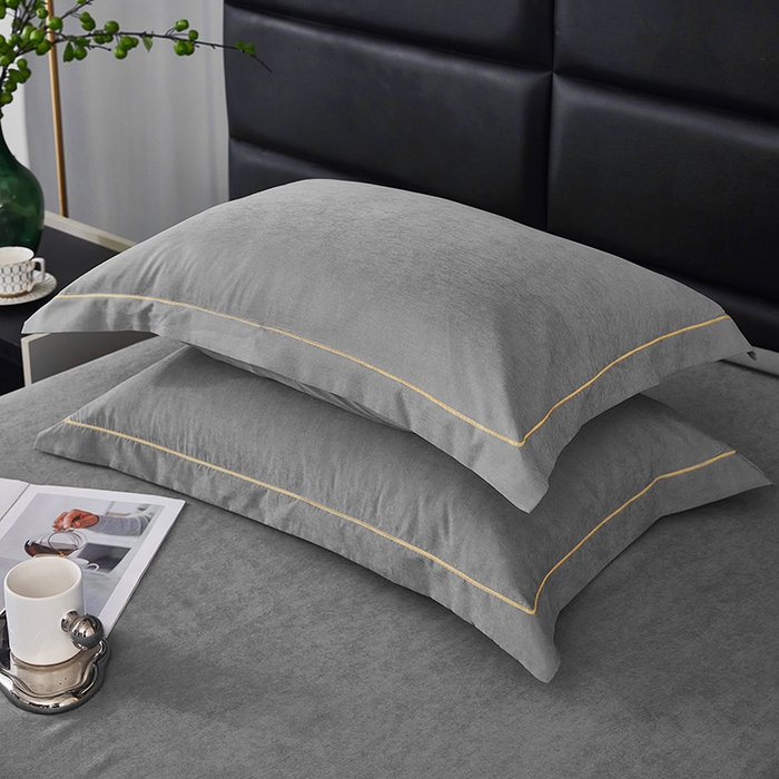 91家纺网 家纺一手货源 找家纺 优梦莱 2025春夏新款抗菌防螨单床单单床单-场景二 魅影灰