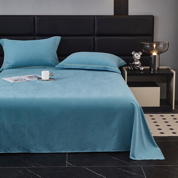 91家纺网 家纺一手货源 找家纺 优梦莱 2025春夏新款抗菌防螨单床单单床单-场景二 维多利亚蓝