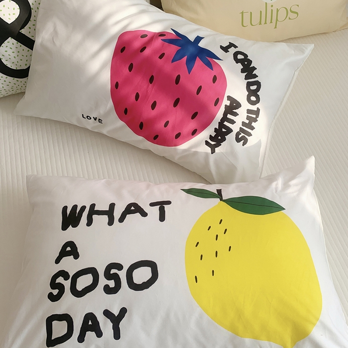 91家纺网 家纺一手货源 找家纺 （总）柚可家居 2024新款数码定版全棉单枕套系列-多巴胺系列二