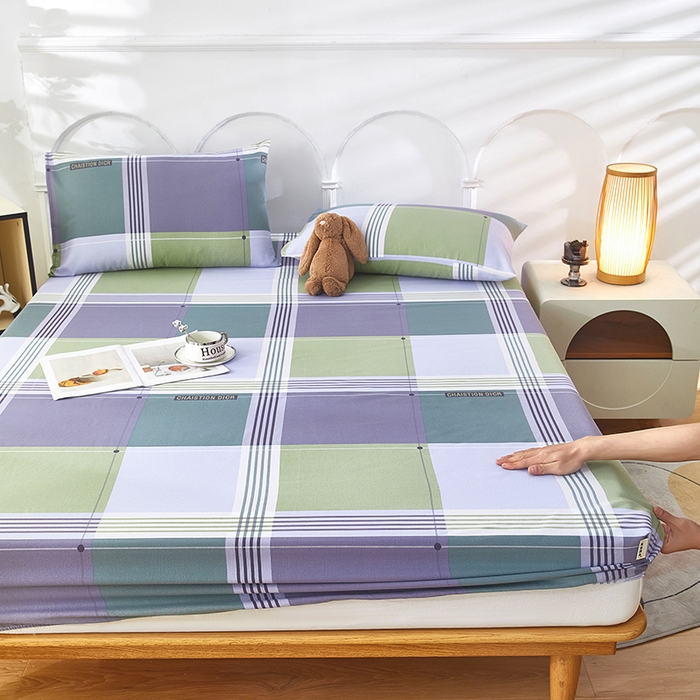 91家纺网 家纺一手货源 找家纺 希廷顿 2025新款床笠款原棉老粗布凉席席子 格调