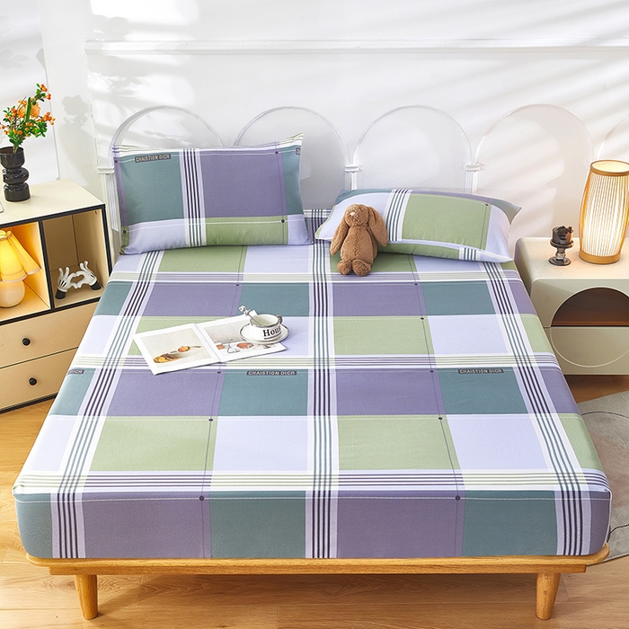 91家纺网 家纺一手货源 找家纺 希廷顿 2025新款床笠款原棉老粗布凉席席子 格调