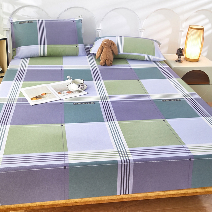 91家纺网 家纺一手货源 找家纺 希廷顿 2025新款床笠款原棉老粗布凉席席子 格调