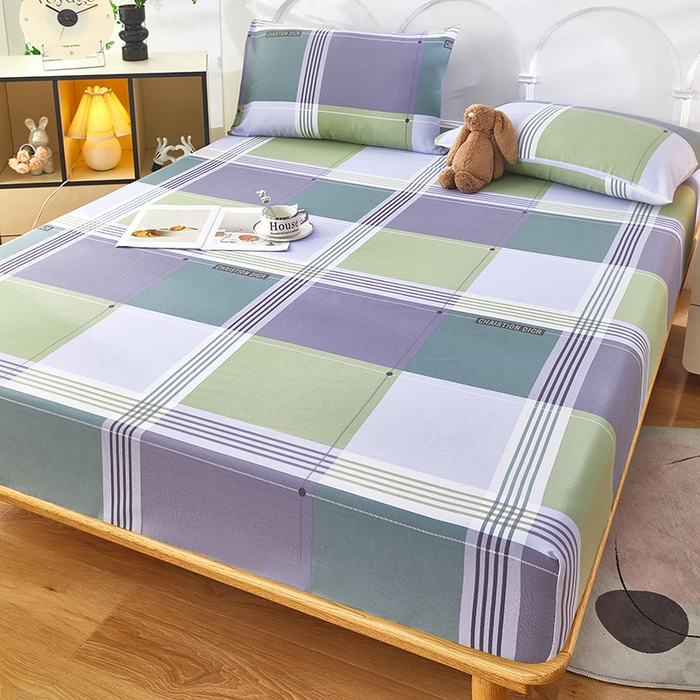 91家纺网 家纺一手货源 找家纺 希廷顿 2025新款床笠款原棉老粗布凉席席子 格调