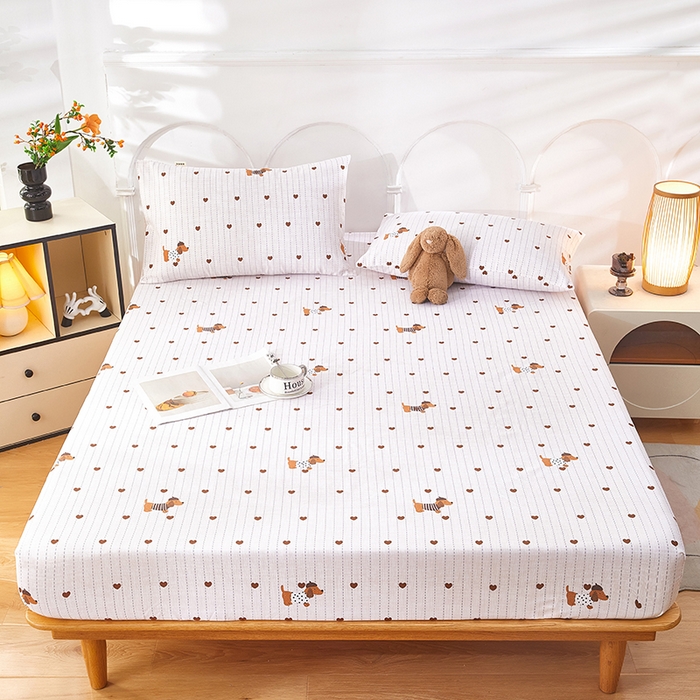 91家纺网 家纺一手货源 找家纺 希廷顿 2025新款床笠款原棉老粗布凉席席子 巴吉度