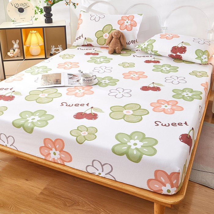 91家纺网 家纺一手货源 找家纺 希廷顿 2025新款床笠款原棉老粗布凉席席子 花汐