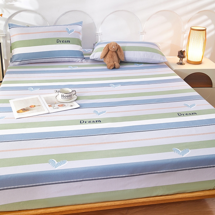 91家纺网 家纺一手货源 找家纺 希廷顿 2025新款床笠款原棉老粗布凉席席子 瑾纹