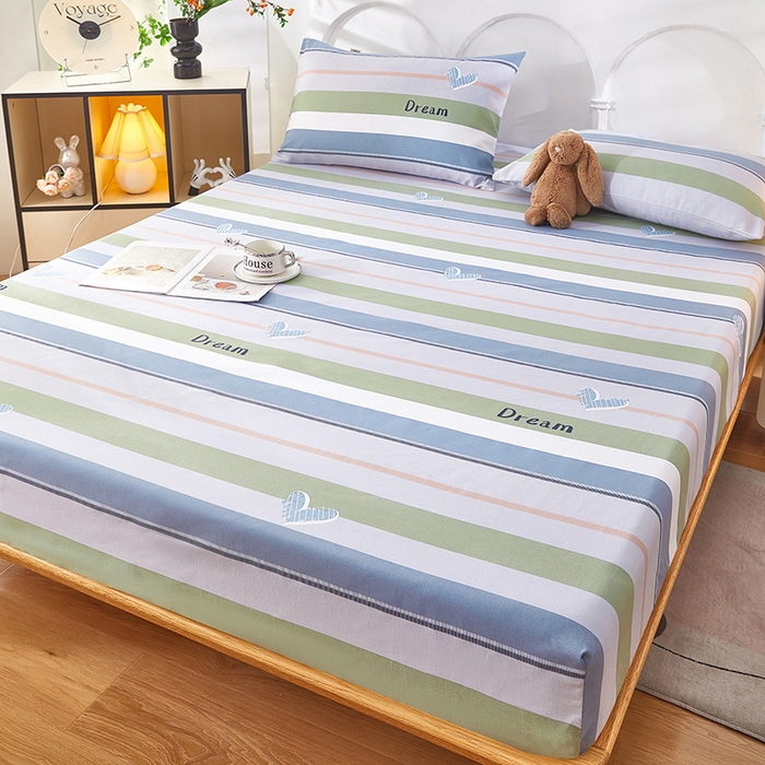 91家纺网 家纺一手货源 找家纺 希廷顿 2025新款床笠款原棉老粗布凉席席子 瑾纹