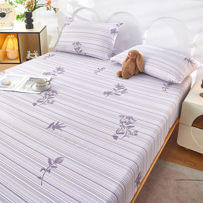 91家纺网 家纺一手货源 找家纺 希廷顿 2025新款床笠款原棉老粗布凉席席子 澜庭