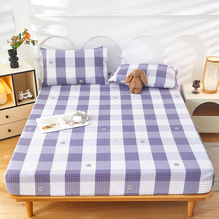 91家纺网 家纺一手货源 找家纺 希廷顿 2025新款床笠款原棉老粗布凉席席子 露雅