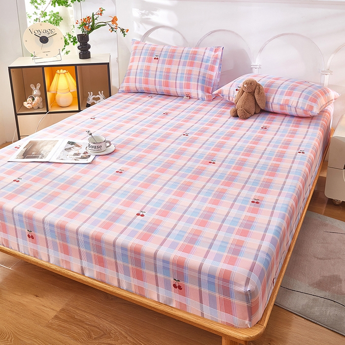 91家纺网 家纺一手货源 找家纺 希廷顿 2025新款床笠款原棉老粗布凉席席子 霓裳