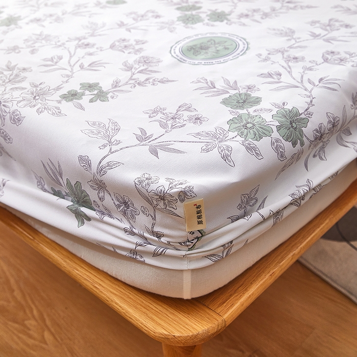 91家纺网 家纺一手货源 找家纺 希廷顿 2025新款床笠款原棉老粗布凉席席子 蔷绯