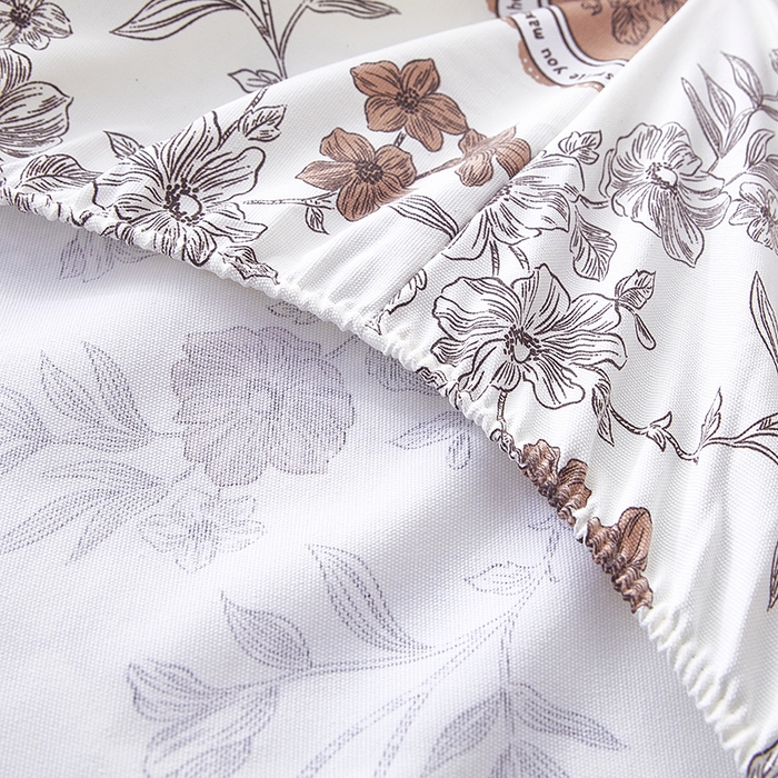 91家纺网 家纺一手货源 找家纺 希廷顿 2025新款床笠款原棉老粗布凉席席子 蔷馨