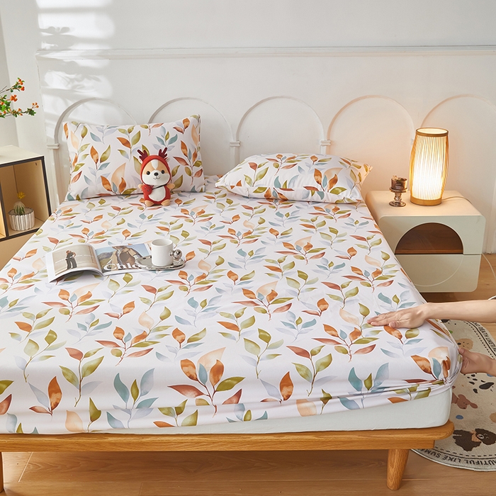 91家纺网 家纺一手货源 找家纺 希廷顿 2025新款床笠款原棉老粗布凉席席子 秋禄