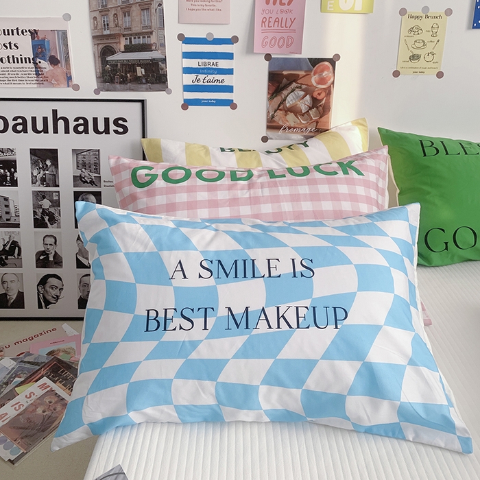 91家纺网 家纺一手货源 找家纺 （总）柚可家居 2024新款数码定版全棉单枕套系列-多巴胺系列一