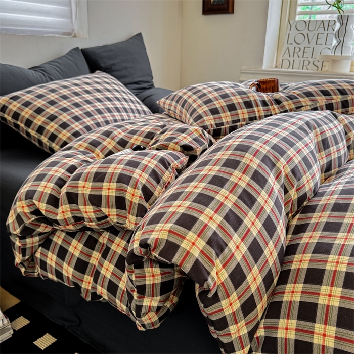 （总）多品2025新款无印风超柔水洗棉宿舍三件套