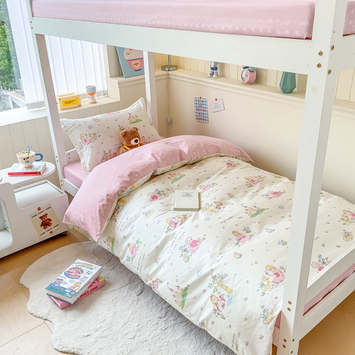 91家纺网 家纺一手货源 找家纺 （总）鑫宇 2025新款全棉纯棉13372宽幅学生上下铺三件套