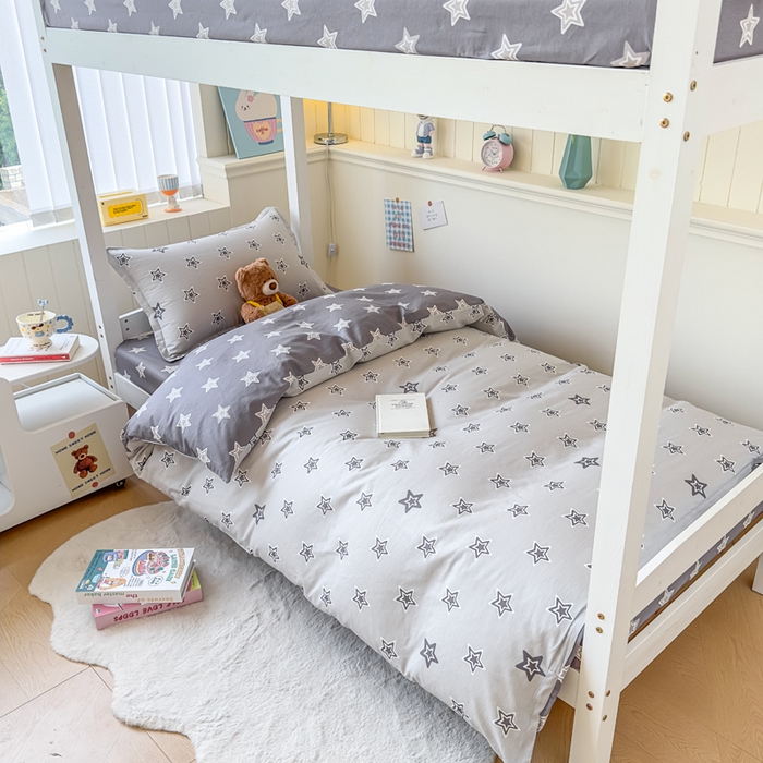 91家纺网 家纺一手货源 找家纺 （总）鑫宇 2025新款全棉纯棉13372宽幅学生上下铺三件套