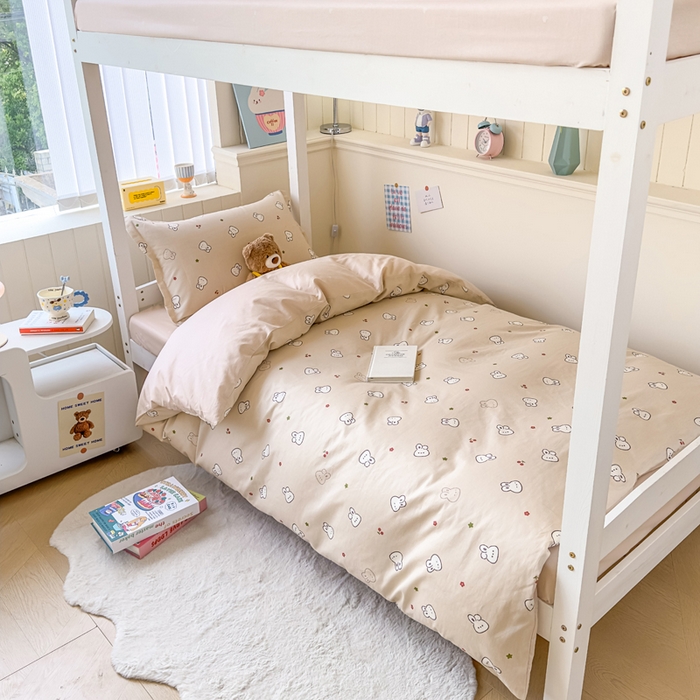 91家纺网 家纺一手货源 找家纺 （总）鑫宇 2025新款全棉纯棉13372宽幅学生上下铺三件套