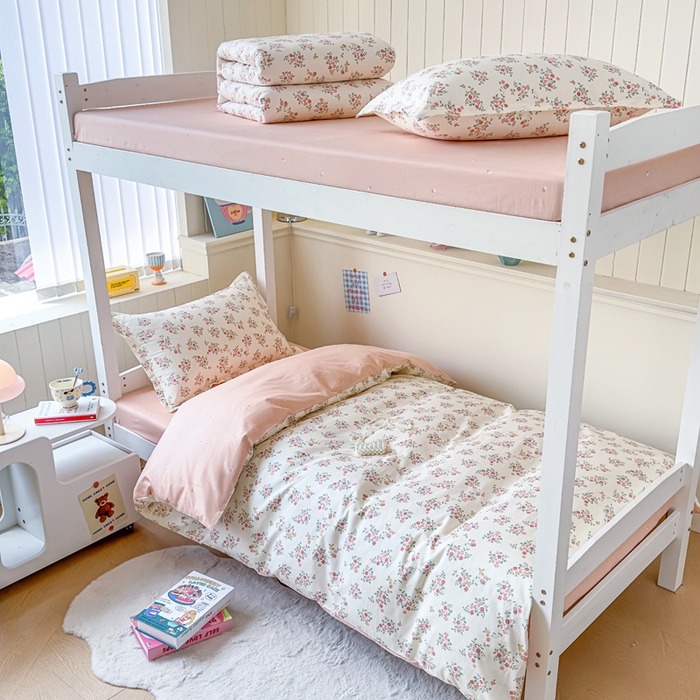 91家纺网 家纺一手货源 找家纺 （总）鑫宇 2025新款全棉纯棉13372宽幅学生上下铺三件套