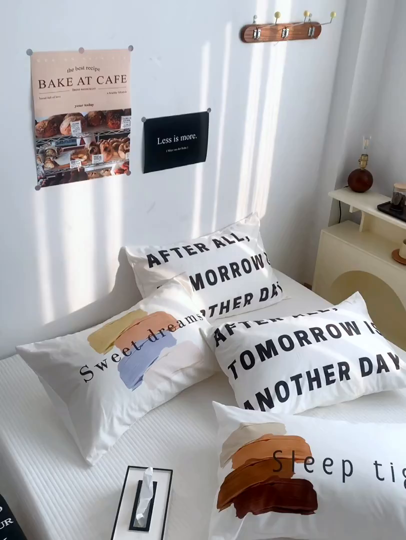 91家纺网 家纺一手货源 找家纺 （总）柚可家居 2024新款数码定版全棉单枕套系列