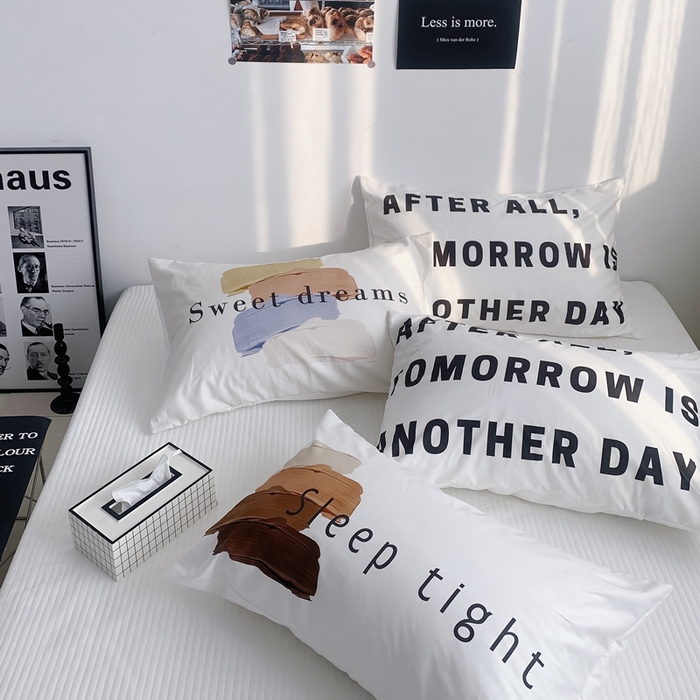 91家纺网 家纺一手货源 找家纺 （总）柚可家居 2024新款数码定版全棉单枕套系列