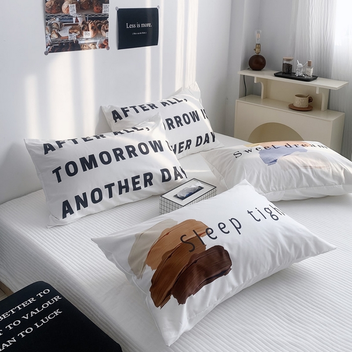 91家纺网 家纺一手货源 找家纺 （总）柚可家居 2024新款数码定版全棉单枕套系列