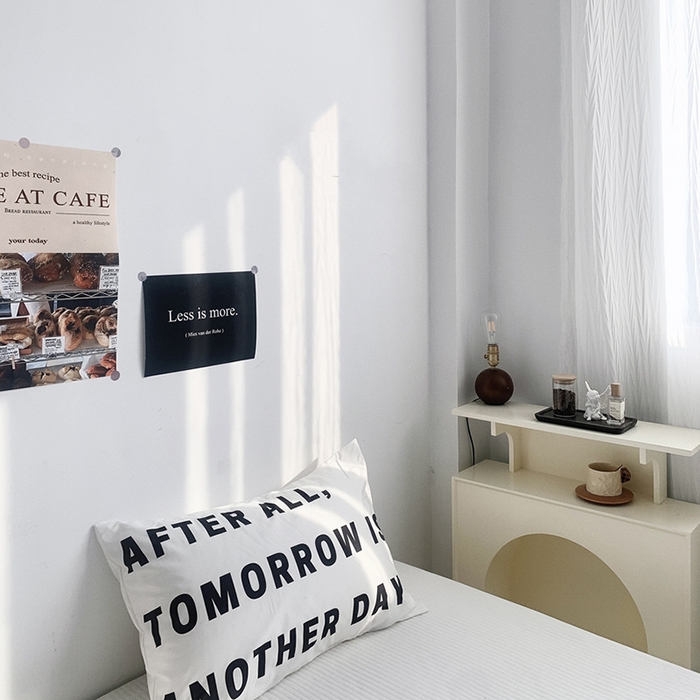 91家纺网 家纺一手货源 找家纺 柚可家居 2024新款数码定版全棉单枕套系列 字母tomor