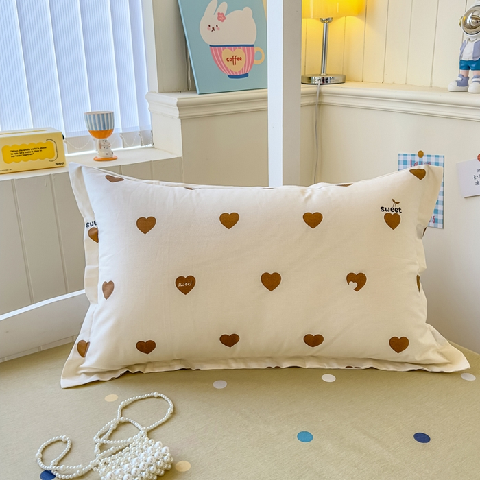 91家纺网 家纺一手货源 找家纺 鑫宇 2025新款全棉纯棉13372宽幅学生上下铺三件套 点点爱