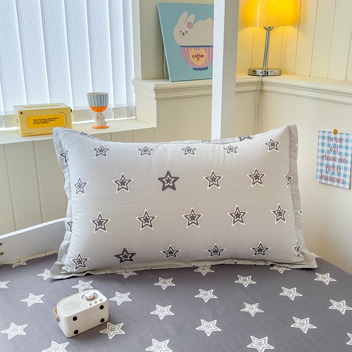 91家纺网 家纺一手货源 找家纺 鑫宇 2025新款全棉纯棉13372宽幅学生上下铺三件套 金吉星