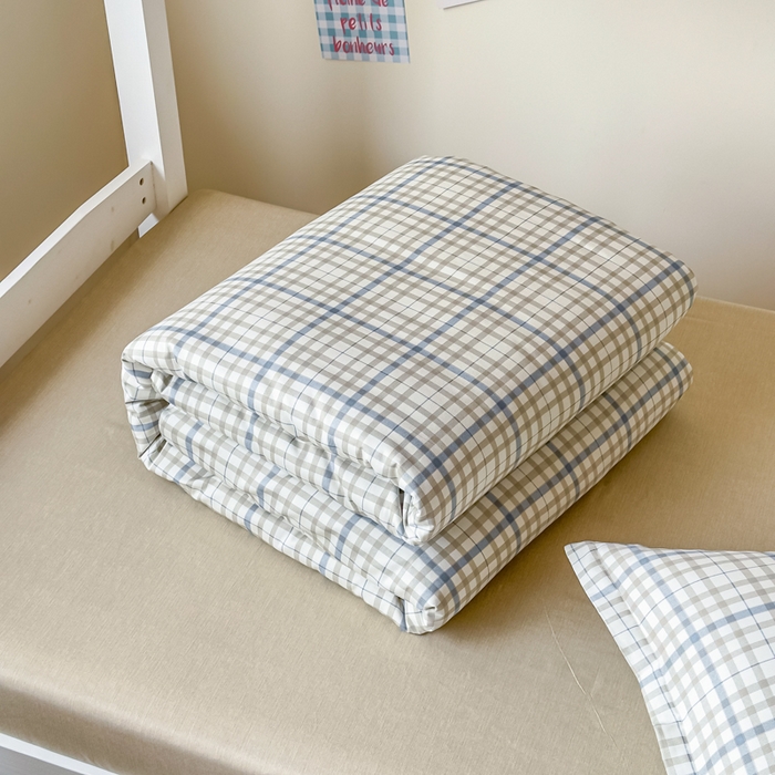 91家纺网 家纺一手货源 找家纺 鑫宇 2025新款全棉纯棉13372宽幅学生上下铺三件套 洛卡时尚