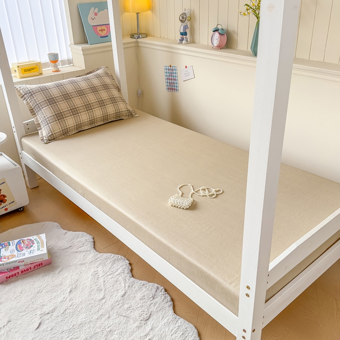 91家纺网 家纺一手货源 找家纺 鑫宇 2025新款全棉纯棉13372宽幅学生上下铺三件套 美拉德