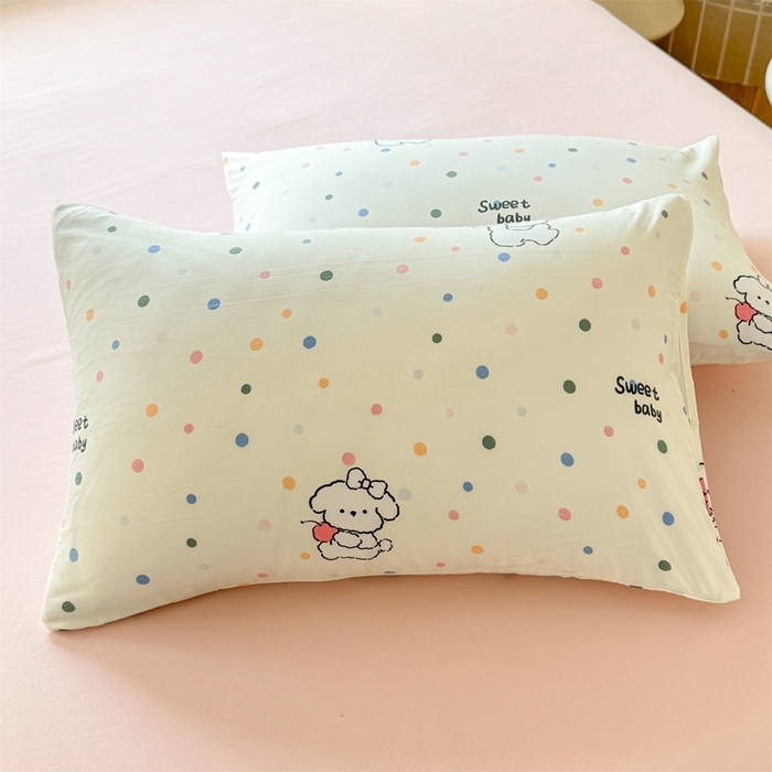 91家纺网 家纺一手货源 找家纺 （总）多品2025新款宿舍卡通ins风水洗棉枕套