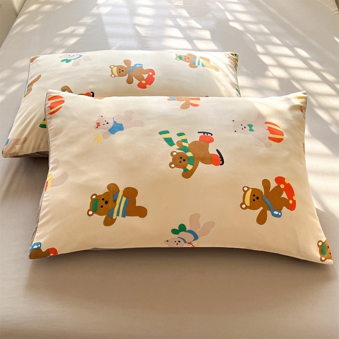 91家纺网 家纺一手货源 找家纺 （总）多品2025新款宿舍卡通ins风水洗棉枕套