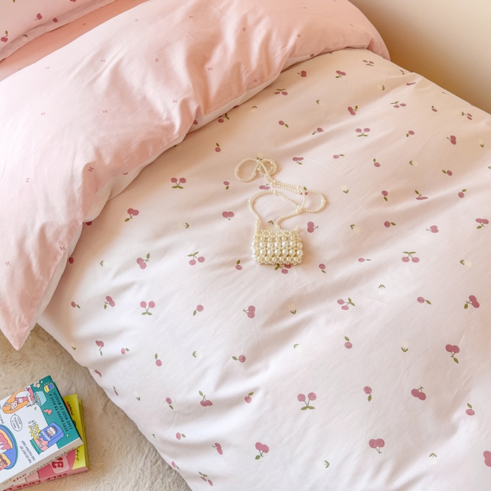 91家纺网 家纺一手货源 找家纺 鑫宇 2025新款全棉纯棉13372宽幅学生上下铺三件套 蜜果